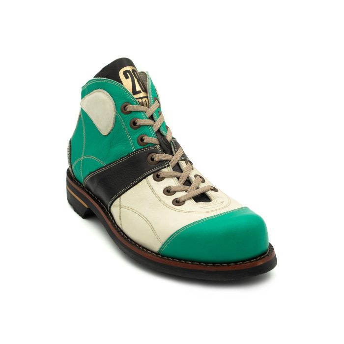 Febo Josefina Basso 39 8 US Lace Flats Leather Kilt Shoes Argentina Teal  Green | eBay